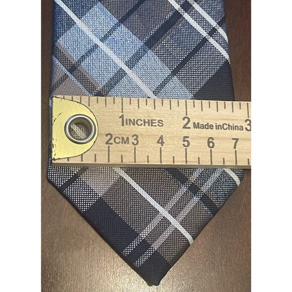 Nautica Blue Brown 100% Polyester Men’s Neck Tie Made In China - Picture 4 of 9